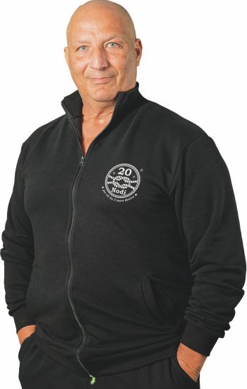 20 Nodi Grecale Gym Jacket Black - Sweatshirts & hoodies - Sweatshirt & Camisolas com Capuz tamanhos grandes