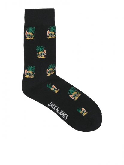 Jack & Jones Pineapple Skulls Meias Preto pack de 3 - Roupa Interior & natação - Roupa interior Homem Tamanhos Grandes