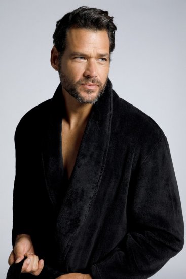 JP1880 Bathrobe with Spacious Patch Pockets Black - Roupa Interior & natação - Roupa interior Homem Tamanhos Grandes