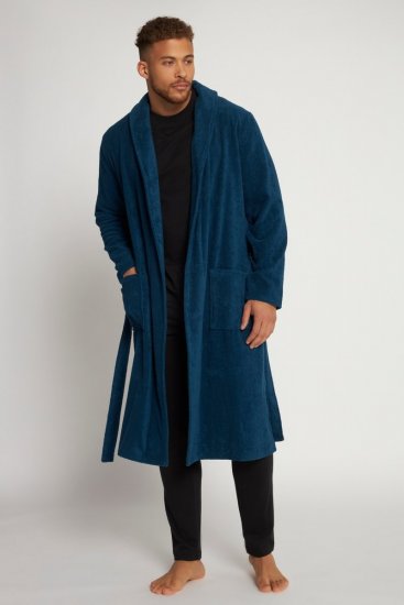 JP1880 Bathrobe Terry Navy - Roupões & toalhas de banho - Roupões masculino tamanhos grandes