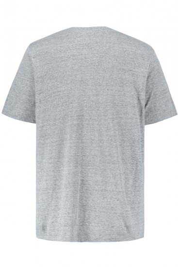 JP1880 702415 T-shirt de decote em V Cinzento mesclado - T-shirts - T-shirts Homem Tamanhos Grandes