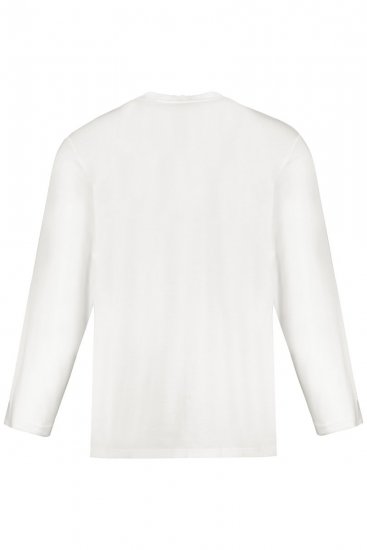 JP1880 702555 T-shirt Henley de manga comprida Branco - T-shirts - T-shirts Homem Tamanhos Grandes