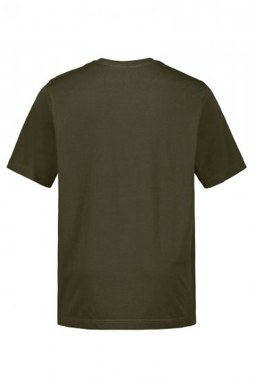 JP1880 702558 T-shirt de decote redondo Azeitona escuro - T-shirts - T-shirts Homem Tamanhos Grandes