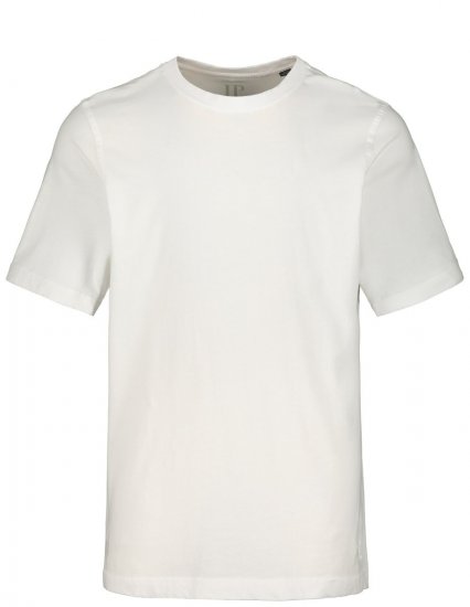 JP1880 702558 T-shirt de decote redondo Branco - T-shirts - T-shirts Homem Tamanhos Grandes