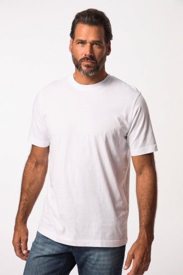 JP1880 702558 T-shirt de decote redondo Branco - T-shirts - T-shirts Homem Tamanhos Grandes
