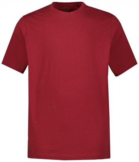 JP1880 702558 T-shirt de decote redondo Vermelho escuro - T-shirts - T-shirts Homem Tamanhos Grandes