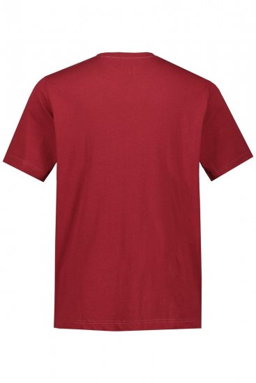 JP1880 702558 T-shirt de decote redondo Vermelho escuro - T-shirts - T-shirts Homem Tamanhos Grandes