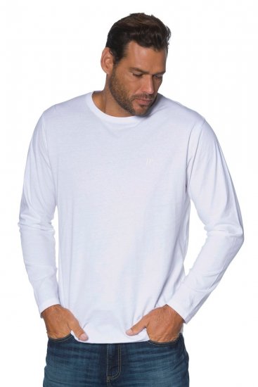JP1880 702559 T-shirt de manga comprida Branco - T-shirts - T-shirts Homem Tamanhos Grandes