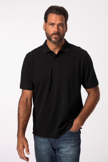 JP1880 702560 Polo em piqué de algodão Preto - Pólos - Pólos Tamanhos Grandes Homem