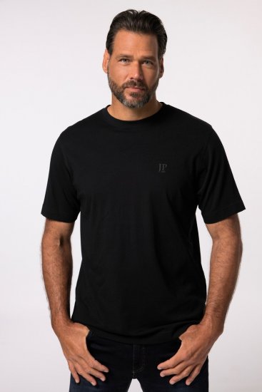 JP1880 702637 T-shirt de decote redondo pack de 2 Roxo escuro/Preto - T-shirts - T-shirts Homem Tamanhos Grandes
