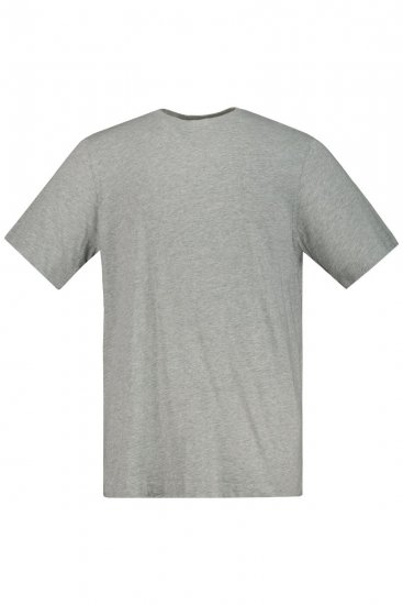 JP1880 702637 T-shirt de decote redondo pack de 2 Cinzento mesclado - T-shirts - T-shirts Homem Tamanhos Grandes