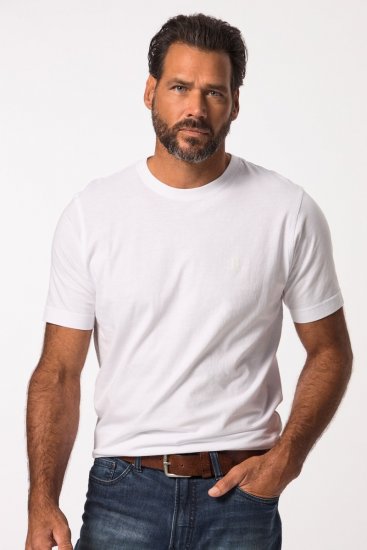 JP1880 702637 T-shirt de decote redondo pack de 2 Branco - T-shirts - T-shirts Homem Tamanhos Grandes
