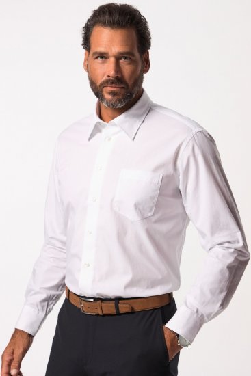 JP1880 703633 Camisa de vestir manga comprida Branco - Camisas - Camisas Homem Tamanhos Grandes