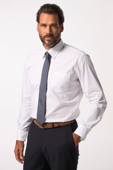 JP1880 703633 Camisa de vestir manga comprida Branco - Camisas - Camisas Homem Tamanhos Grandes