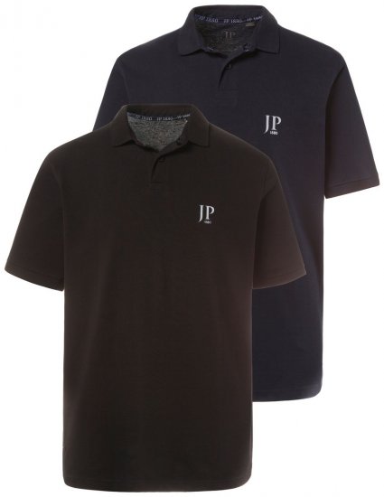 JP1880 704317 Polo pack de 2 Preto/Azul-marinho - Pólos - Pólos Tamanhos Grandes Homem