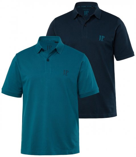 JP1880 704317 Polo pack de 2 Azul petróleo/Azul-marinho - Pólos - Pólos Tamanhos Grandes Homem