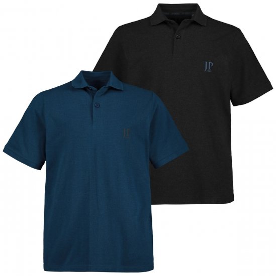 JP1880 704317 Polo pack de 2 Azul médio - Pólos - Pólos Tamanhos Grandes Homem