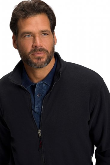 JP1880 705552 Casaco polar com gola alta Preto TALL - TALL casacos - Casacos TALL para homens altos