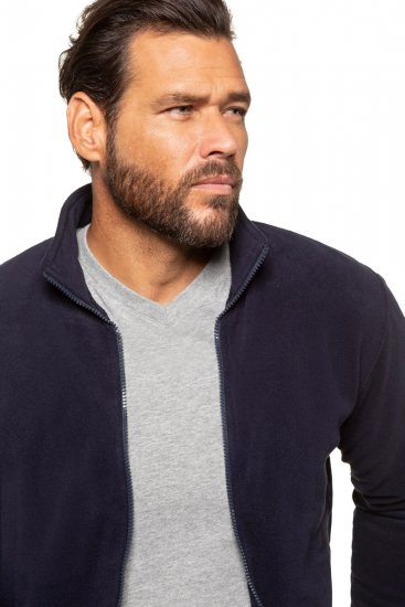 JP1880 705552 Casaco polar com gola alta Azul-marinho TALL - TALL casacos - Casacos TALL para homens altos