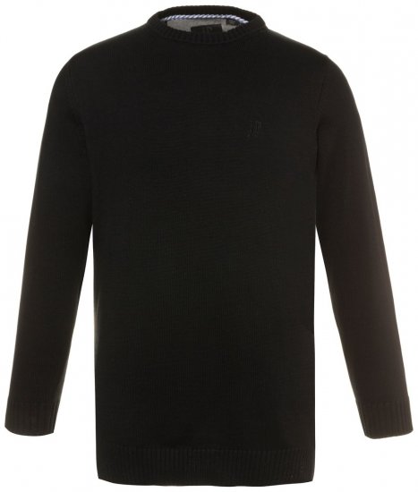 JP1880 708261 Camisola de malha com decote redondo Preto - Sweatshirts & hoodies - Sweatshirt & Camisolas com Capuz tamanhos grandes