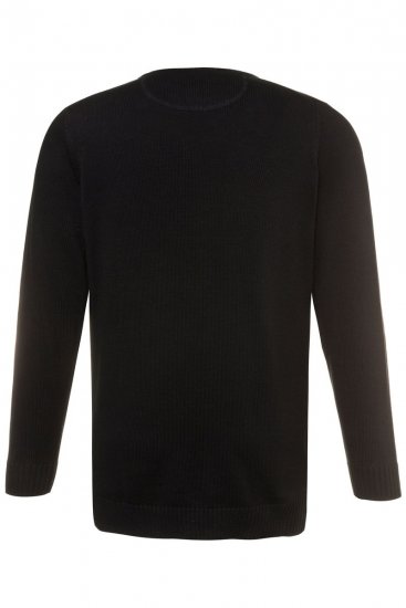 JP1880 708261 Camisola de malha com decote redondo Preto - Sweatshirts & hoodies - Sweatshirt & Camisolas com Capuz tamanhos grandes