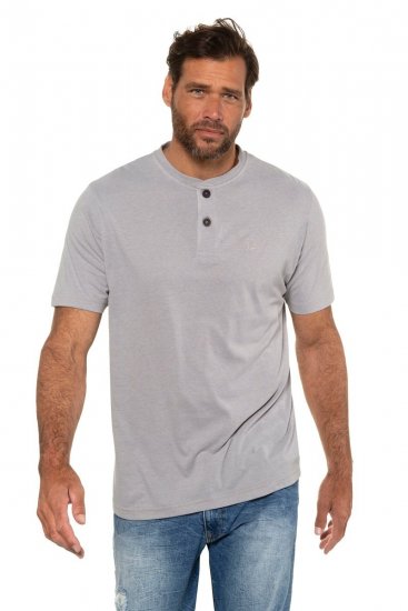 JP1880 708420 T-shirt Henley pack de 2 Cinzento mesclado - T-shirts - T-shirts Homem Tamanhos Grandes