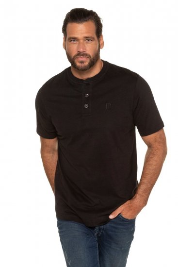 JP1880 708420 T-shirt Henley pack de 2 Preto - T-shirts - T-shirts Homem Tamanhos Grandes