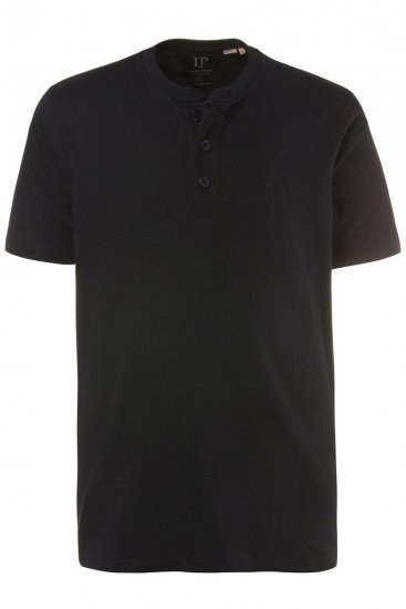 JP1880 708420 T-shirt Henley pack de 2 Preto - T-shirts - T-shirts Homem Tamanhos Grandes