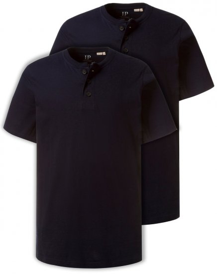 JP1880 708420 T-shirt Henley pack de 2 Azul-marinho - T-shirts - T-shirts Homem Tamanhos Grandes