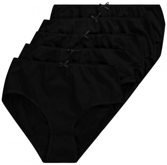 Ulla Popken 710201 Cuecas pack de 5 Preto - Cuecas - 
