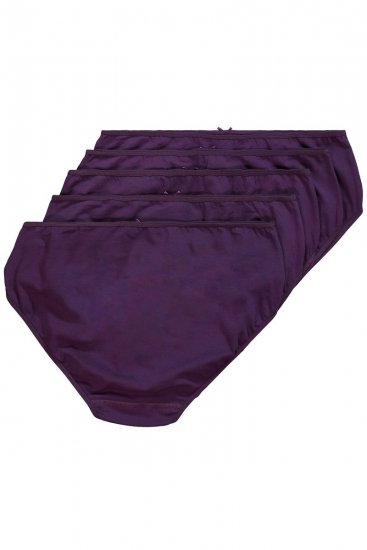 Ulla Popken 710201 Cuecas pack de 5 Beringela - Cuecas - 