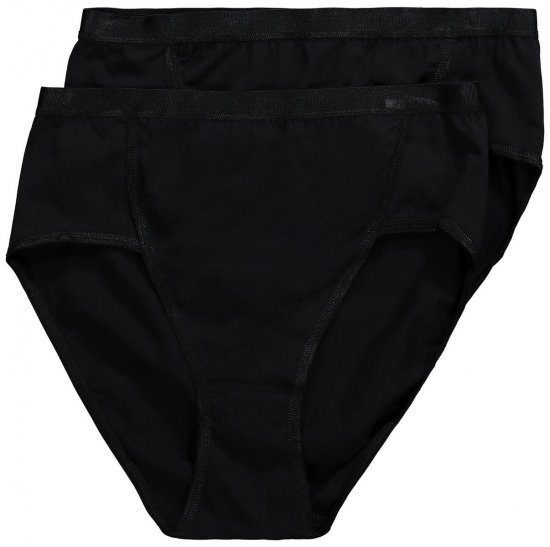 Ulla Popken 711214 Cuecas pack de 2 Preto - Cuecas - 