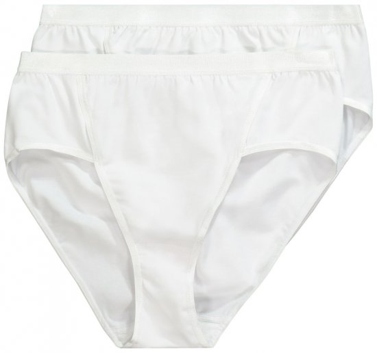 Ulla Popken 711214 Cuecas pack de 2 Branco - Cuecas - 