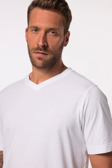 JP1880 711318 T-shirt de decote em V pack de 2 Branco - T-shirts - T-shirts Homem Tamanhos Grandes