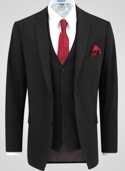 D555 Ted 4 Way Stretch Tailored Suit Jacket Preto - Fatos - Fatos de Homem Tamanhos Grandes