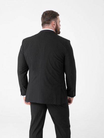 D555 Ted 4 Way Stretch Tailored Suit Jacket Preto - Fatos - Fatos de Homem Tamanhos Grandes