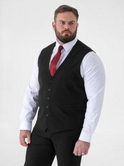 D555 Ted Colete de fato Preto - Fatos - Fatos de Homem Tamanhos Grandes