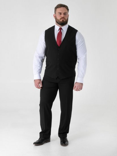 D555 Ted Colete de fato Preto - Fatos - Fatos de Homem Tamanhos Grandes