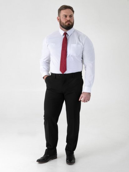 D555 Ted 4 Way Stretch Tailored Trouser Preto - Fatos - Fatos de Homem Tamanhos Grandes
