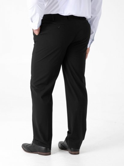 D555 Ted 4 Way Stretch Tailored Trouser Preto - Fatos - Fatos de Homem Tamanhos Grandes