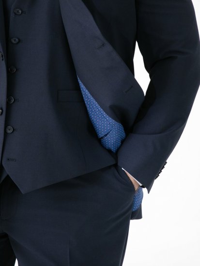 D555 Ted 4 Way Stretch Tailored Suit Jacket Azul-marinho - Fatos - Fatos de Homem Tamanhos Grandes