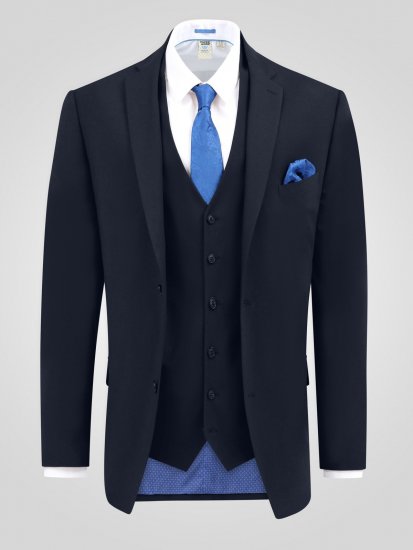 D555 Ted Casaco de fato Azul-marinho - Fatos - Fatos de Homem Tamanhos Grandes