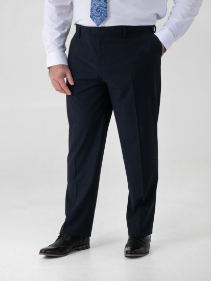 D555 Ted 4 Way Stretch Tailored Trouser Azul-marinho - Fatos - Fatos de Homem Tamanhos Grandes