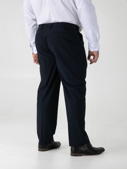 D555 Ted 4 Way Stretch Tailored Trouser Azul-marinho - Fatos - Fatos de Homem Tamanhos Grandes