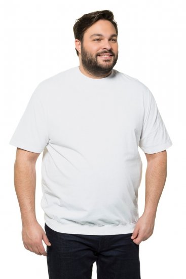 JP1880 712616 T-shirt com corte para barriga Branco - T-shirts - T-shirts Homem Tamanhos Grandes