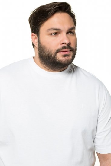 JP1880 712616 T-shirt com corte para barriga Branco - T-shirts - T-shirts Homem Tamanhos Grandes