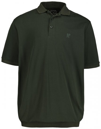 JP1880 712617 Polo com corte para barriga Azeitona escuro - Pólos - Pólos Tamanhos Grandes Homem