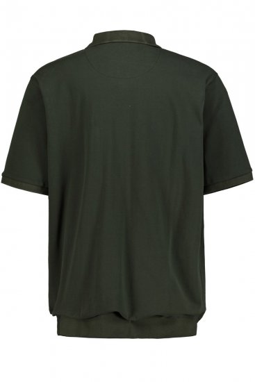 JP1880 712617 Polo com corte para barriga Azeitona escuro - Pólos - Pólos Tamanhos Grandes Homem