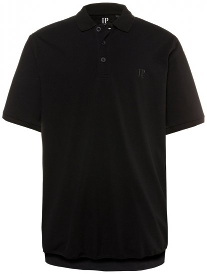JP1880 712617 Polo com corte para barriga Preto - Pólos - Pólos Tamanhos Grandes Homem