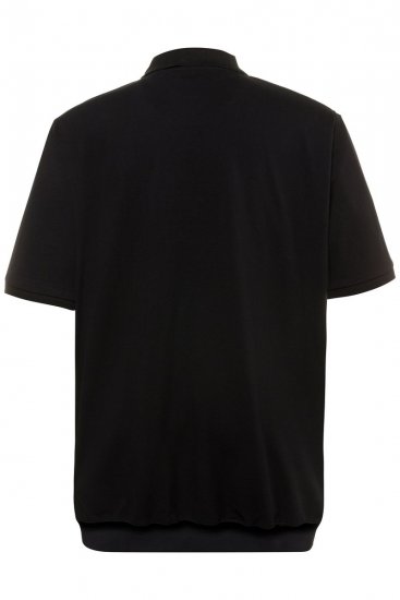 JP1880 712617 Polo com corte para barriga Preto - Pólos - Pólos Tamanhos Grandes Homem